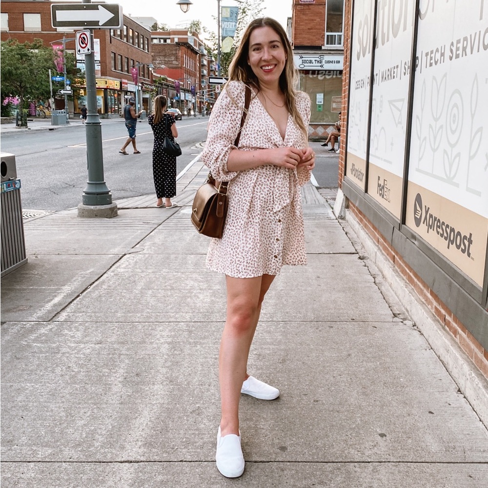 Faithfull the Brand tie front Trinidad dress